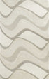 8' X 10' Ivory And Gray Wool Abstract Hand Tufted Area Rug